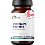 Designs For Health Resveratrol Supreme front view supplement bottle