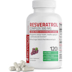 Bronson Resveratrol 500 Complex front view bottle packaging