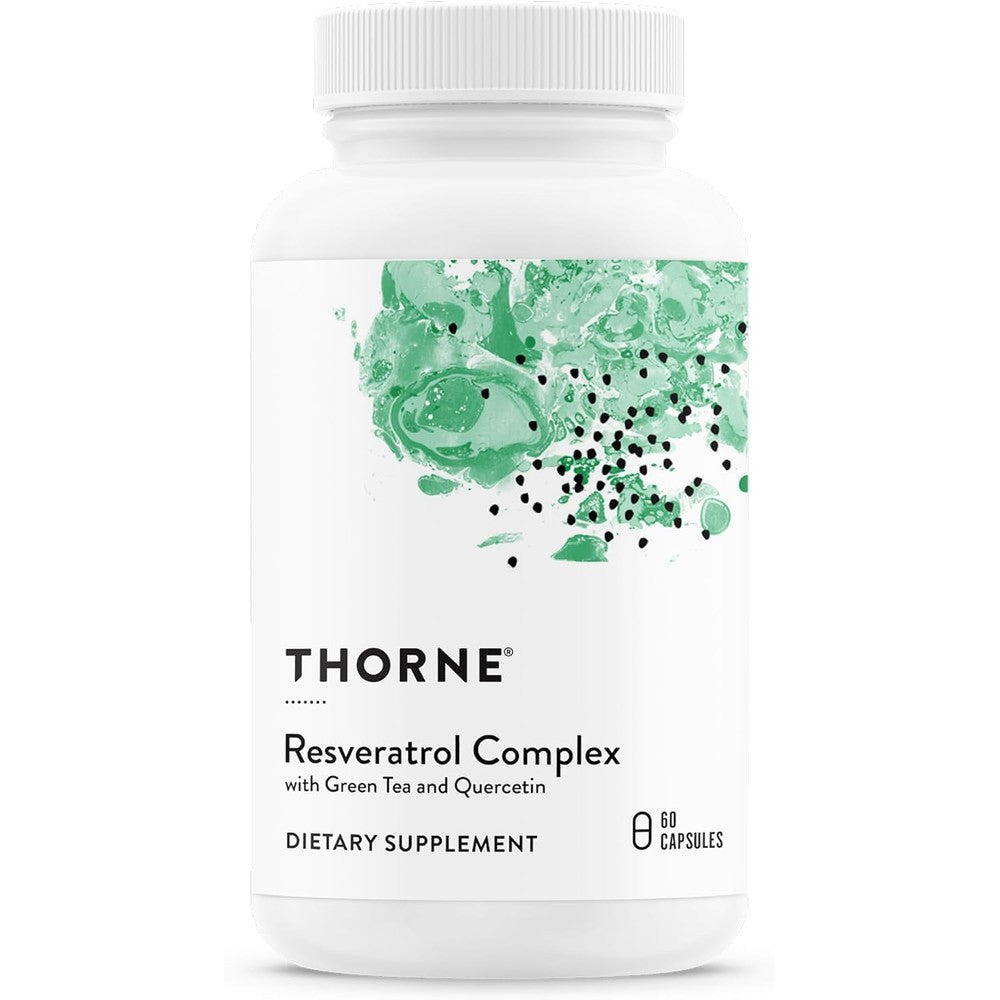 Thorne Resveratrol Complex 60 capsules bottle front view