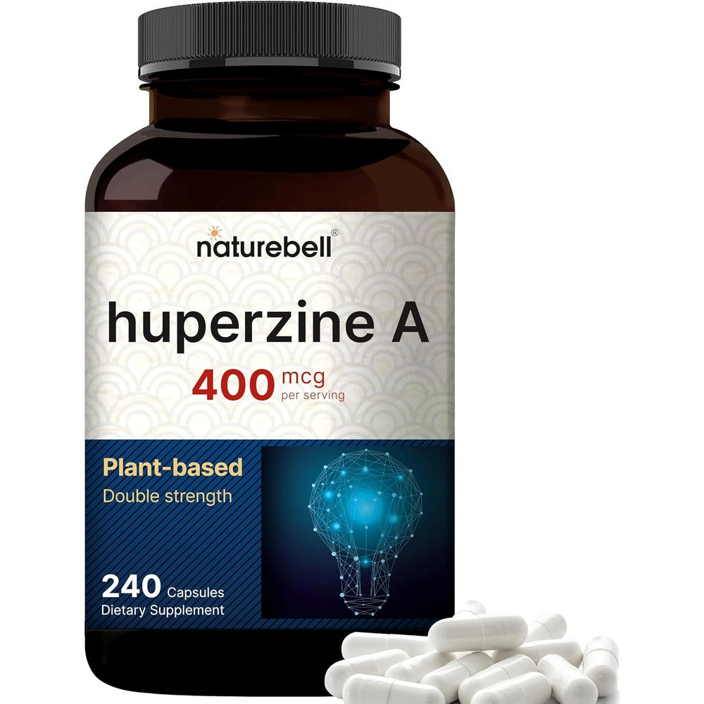 NatureBell Huperzine A 400mcg brain health supplements for focus and memory