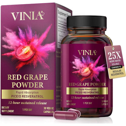 BioHarvest Vinia Piceid Resveratrol front view bottle