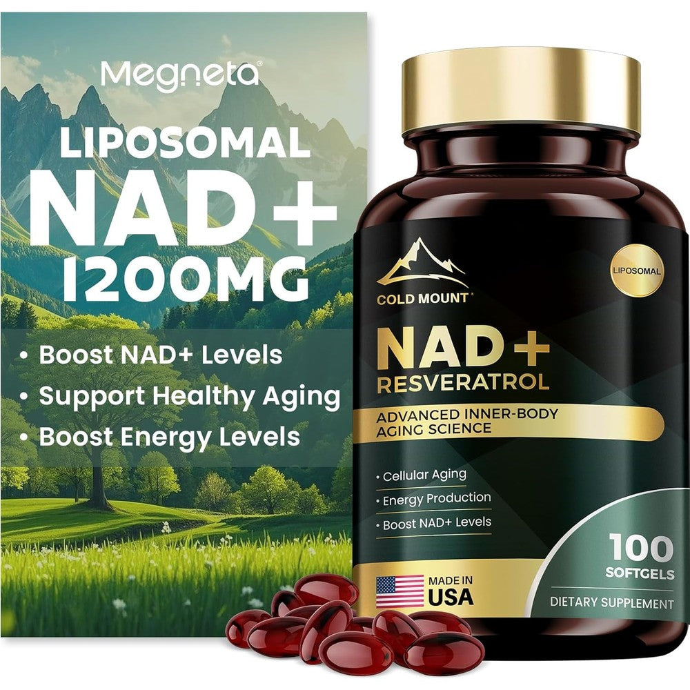 Megneta Liposomal NAD+ Supplement front view packaging