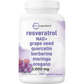 Micro Ingredients Resveratrol NAD Complex front view product bottle