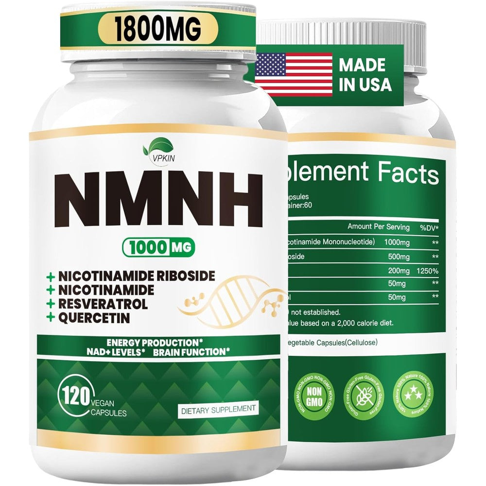 Satoomi NMNH 1000mg supplement bottle front view