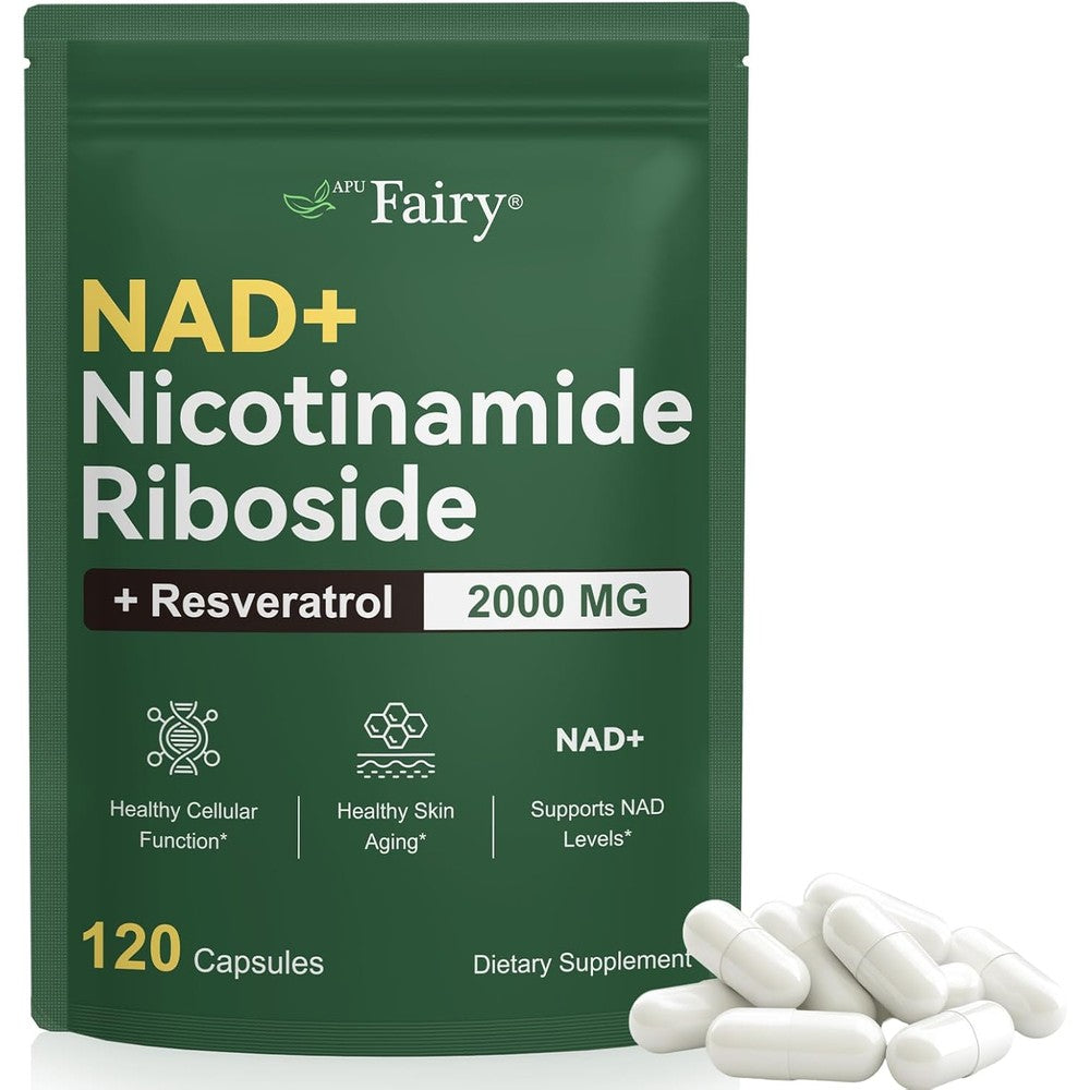 Apu.fairy NAD supplement bottle front view anti-aging formula