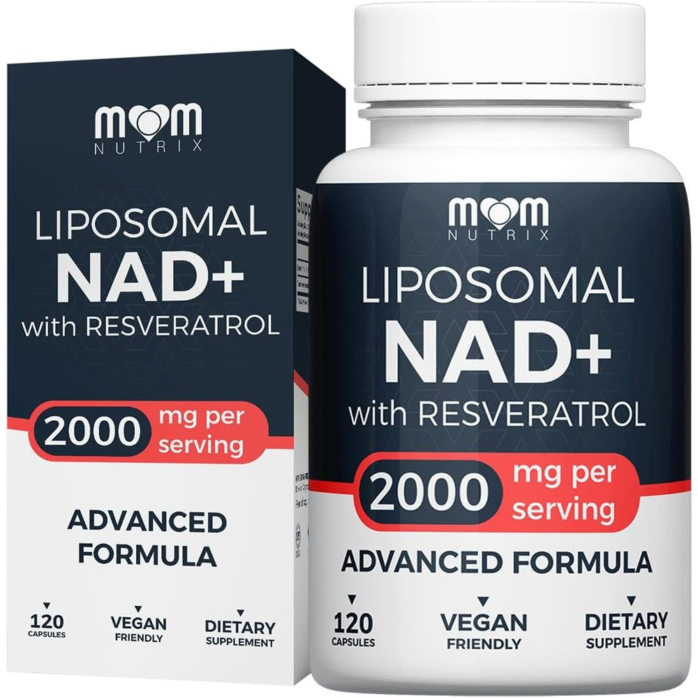 Mom Nutrix Liposomal NAD Supplement with Resveratrol front view
