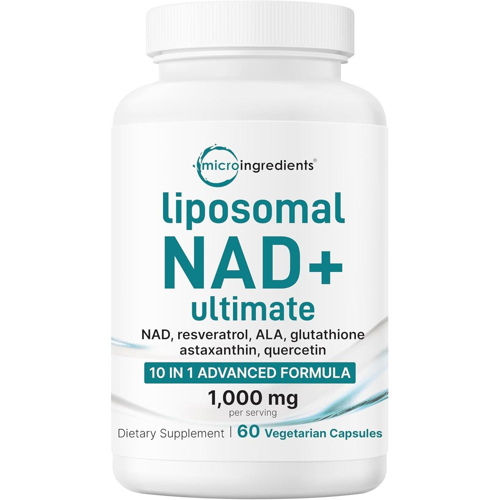 Micro Ingredients Liposomal NAD Plus Ultimate Complex front view bottle