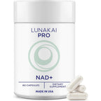 Lunakai Pro dual pathway NAD plus supplement front view bottle