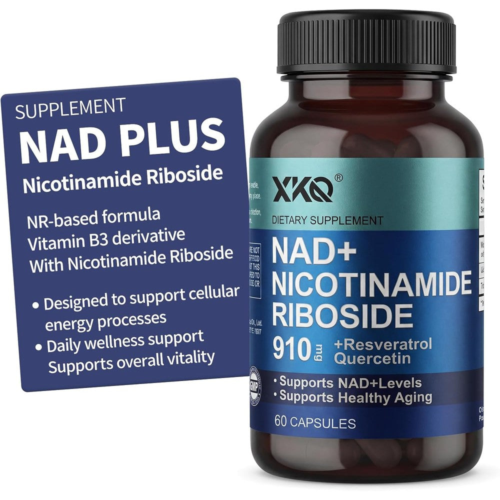 XKQ NAD Plus liposomal supplement bottle front view
