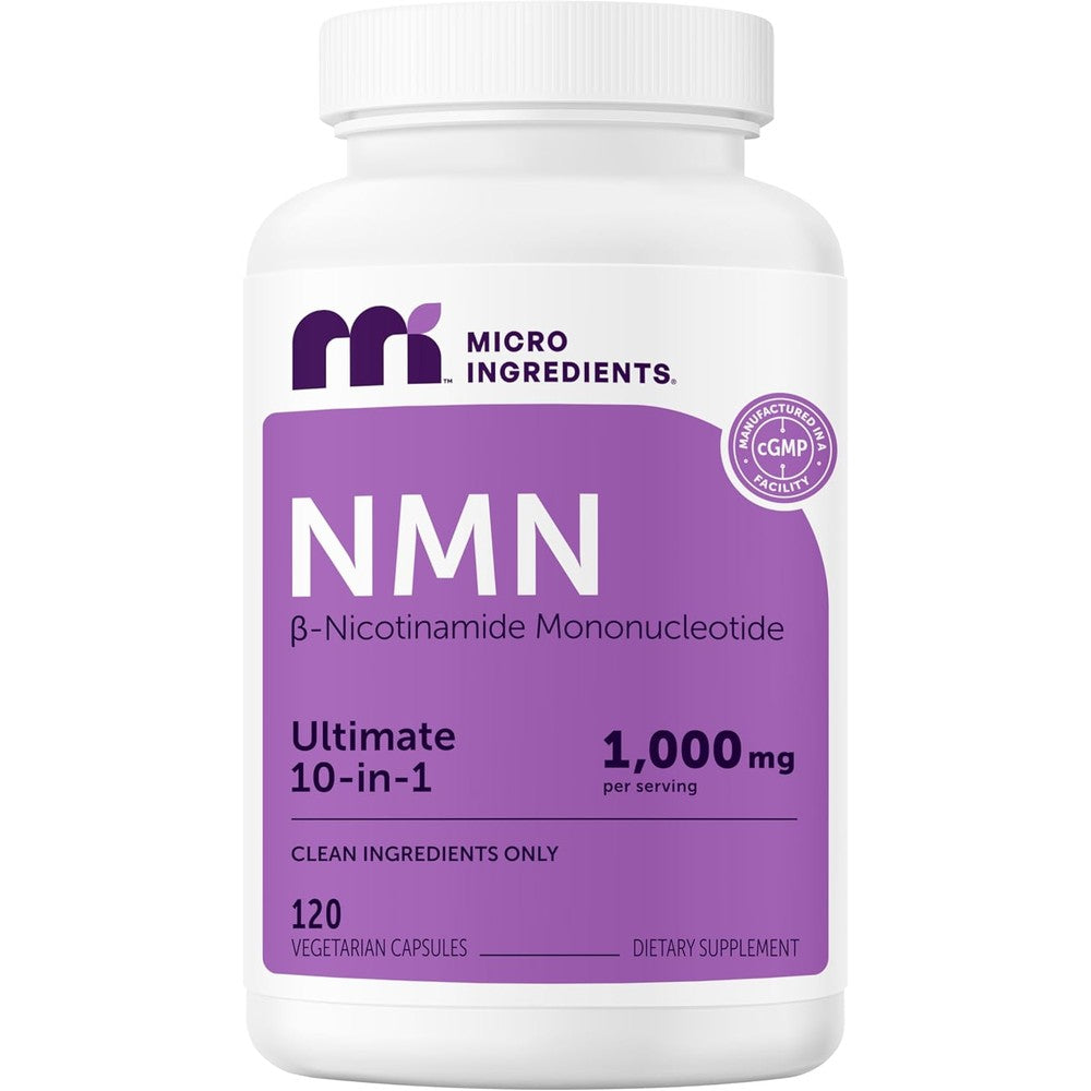 Micro Ingredients NMN and Resveratrol veggie capsules for cellular energy