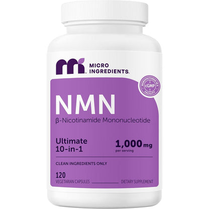 Micro Ingredients NMN and Resveratrol veggie capsules for cellular energy