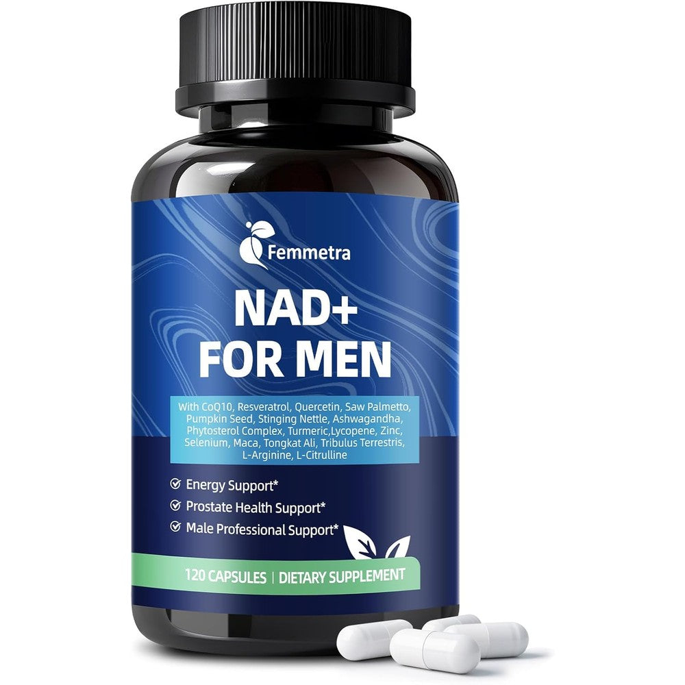 Femmetra NAD+ Supplements for Men bottle front view