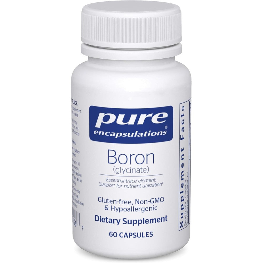 Pure Encapsulations Boron Glycinate Supplement bottle front view