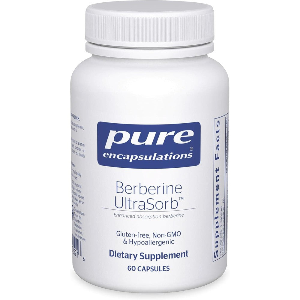 Pure Encapsulations Berberine UltraSorb front view supplement bottle