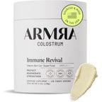 Armra colostrum powder front view jar packaging
