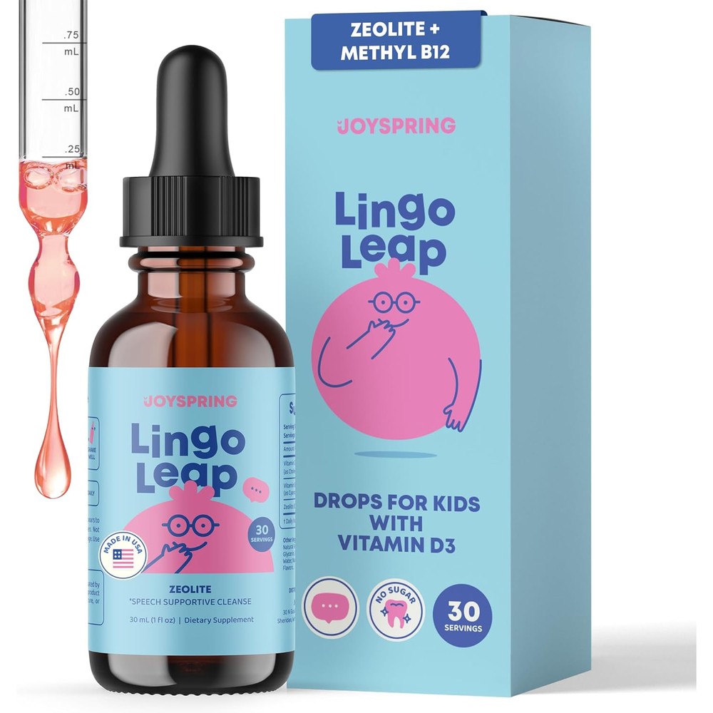 JoySpring LingoLeap Kids Zeolite Drops front packaging view