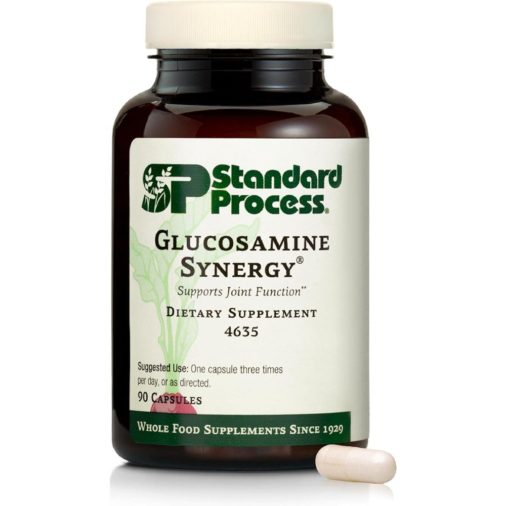 Standard Process Glucosamine Synergy 90 capsules front view joint supplement