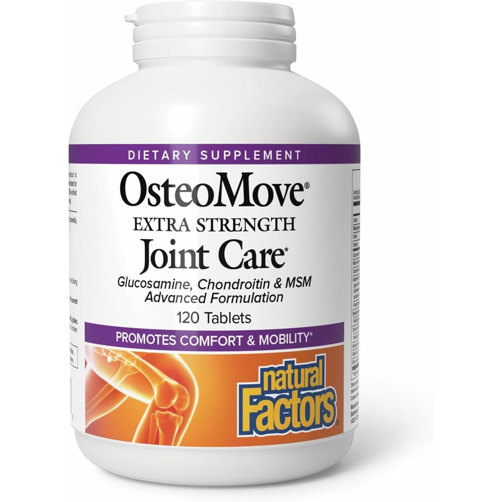 Natural Factors OsteoMove Extra Strength Joint Care bottle front view for joint support.