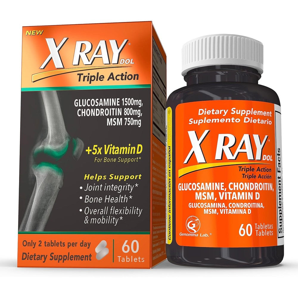 X Ray Dol Triple Action Joint Support 60 tablets front packaging