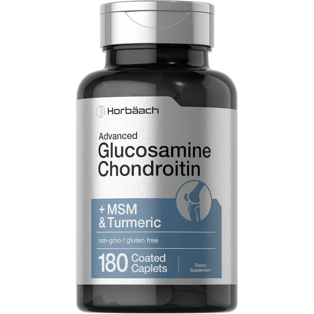 Horbäach Glucosamine Chondroitin 180 coated caplets for daily joint support