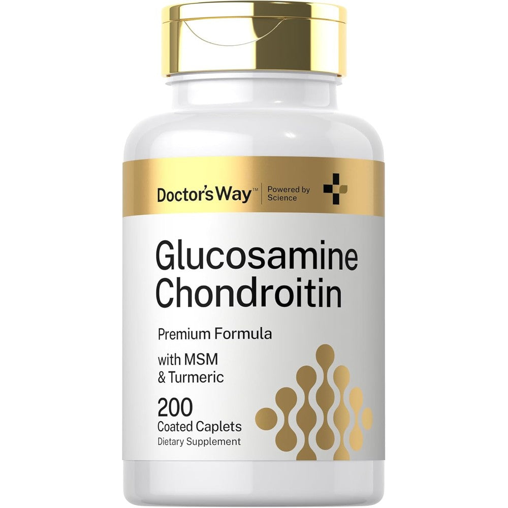 Doctor's Way Glucosamine Chondroitin MSM Turmeric front bottle view