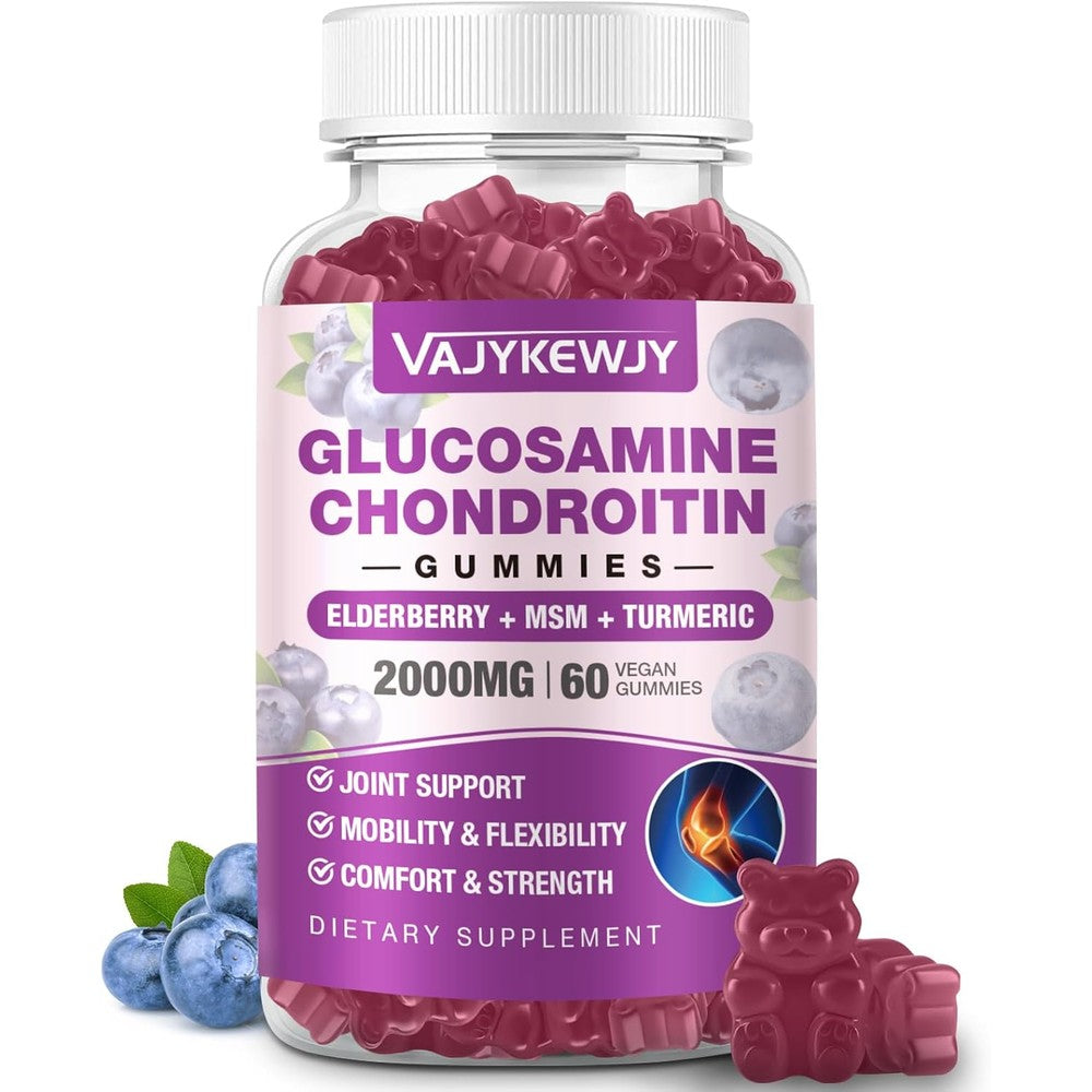 NutriVigor Vajykewjy glucosamine chondroitin gummies bottle front view