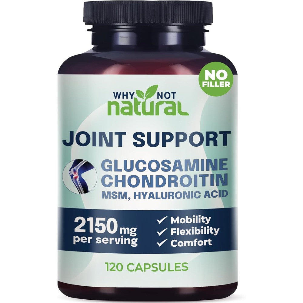 Why Not Natural Glucosamine Chondroitin MSM joint support supplement front view