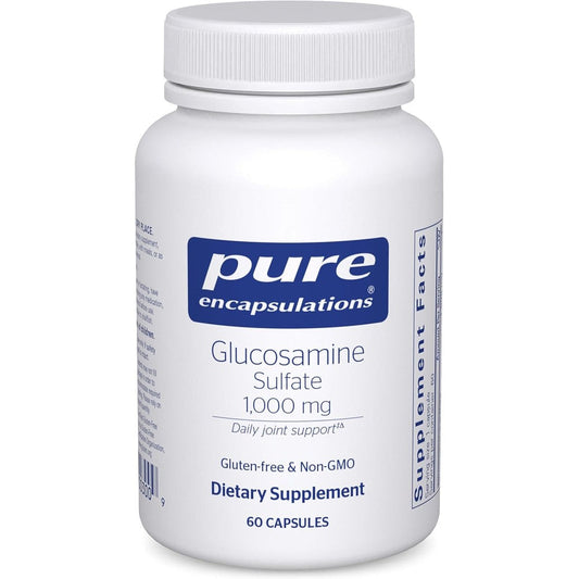 Pure Encapsulations Glucosamine Sulfate 1000mg front bottle view for joint health