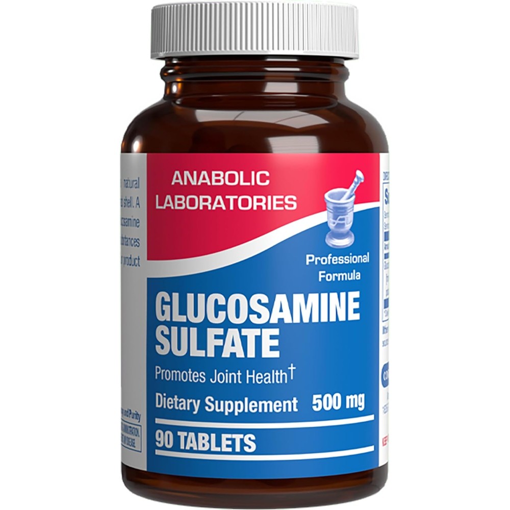 Anabolic Laboratories Joint Glucosamine Sulfate 500mg 90 tablets front bottle view