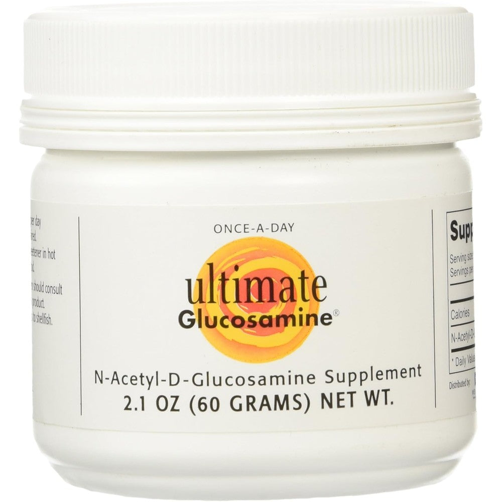 Wellesley Therapeutics Ultimate Glucosamine Powder jar front view showing joint support formula