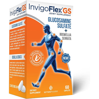 WynnPharm InvigoFlex GS glucosamine sulfate joint supplement front view packaging