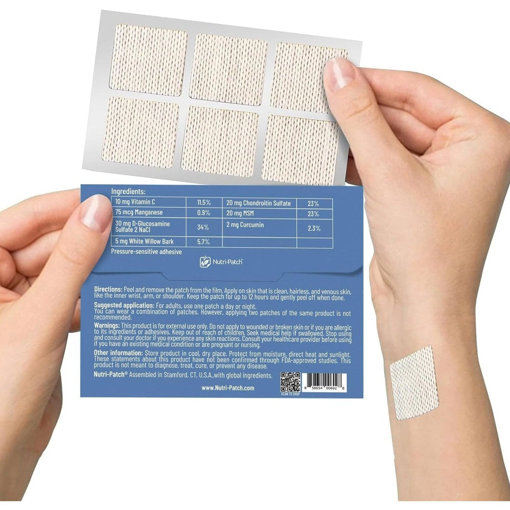 Nutri-Patch Joint and Inflammation topical patch front view packaging for transdermal joint wellness support.