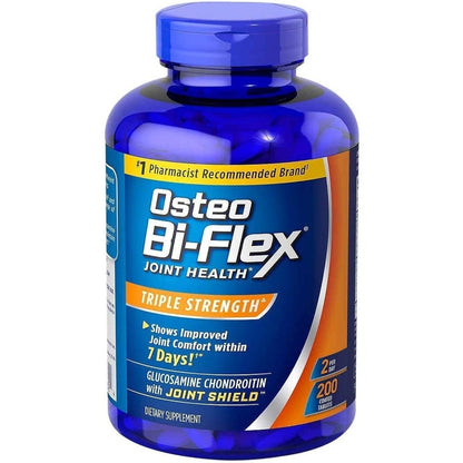 Osteo Bi-Flex Triple Strength 200 Caplets bottle front view joint health supplement