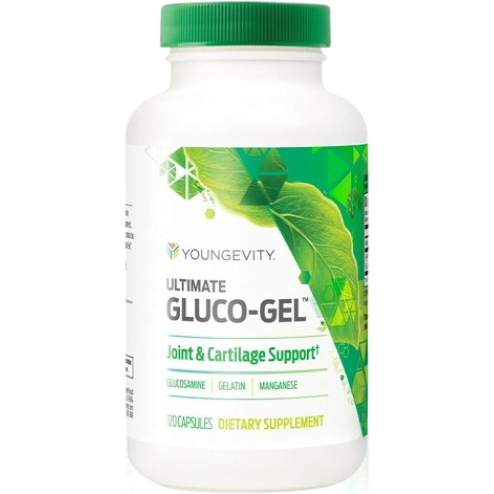 Youngevity Ultimate Gluco-Gel 120 capsules front bottle view for joint health