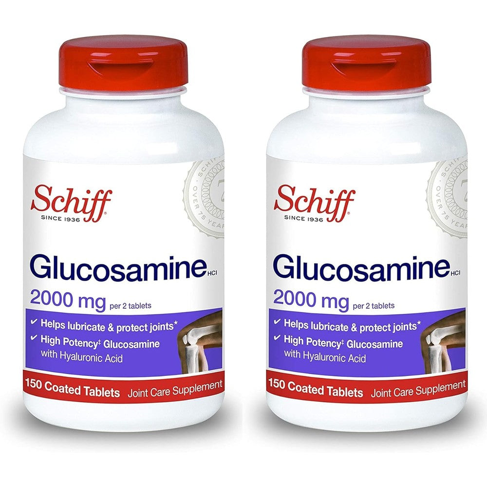 Schiff Glucosamine Hyaluronic Acid Joint Care front view bottle