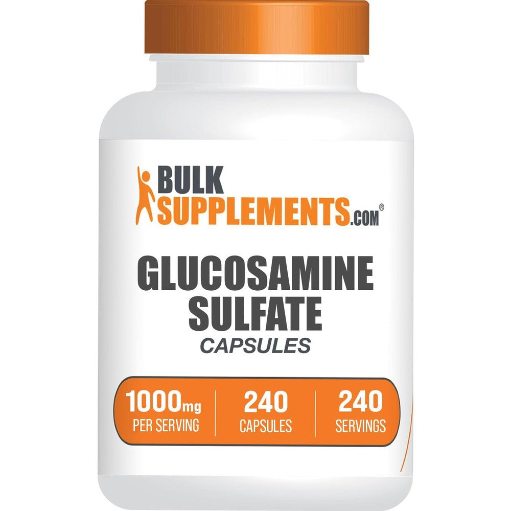 BulkSupplements Glucosamine Sulfate joint support supplement front view bottle