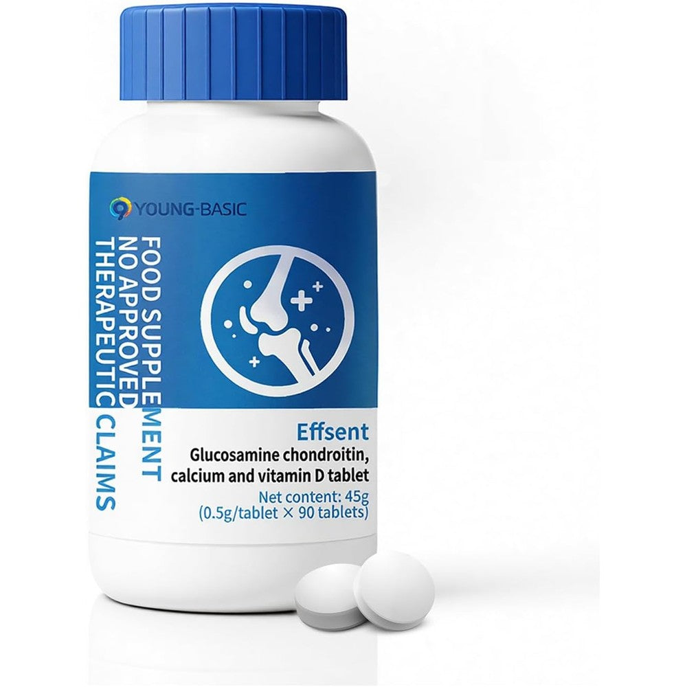 9 Young Basic Glucosamine Chondroitin 90 tablets front bottle view joint health supplement