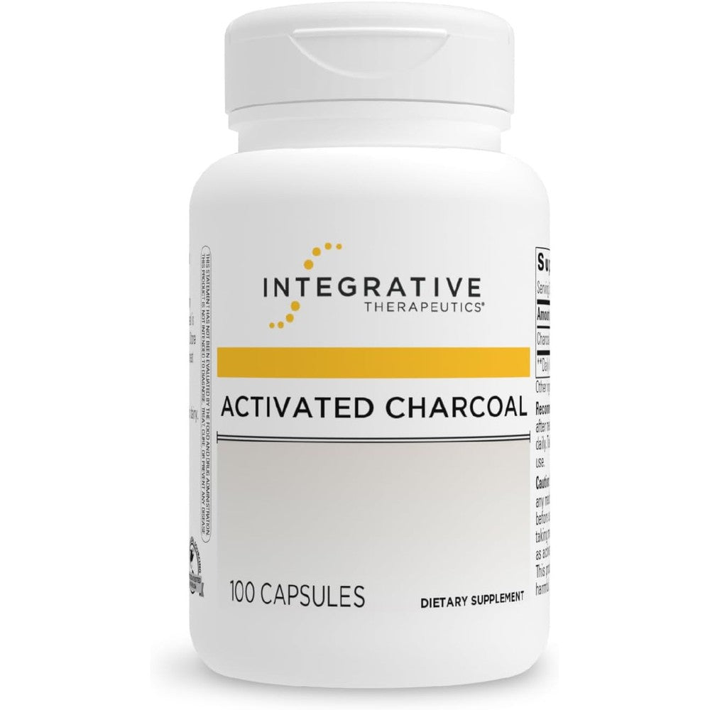 Integrative Therapeutics Activated Charcoal Front View Bottle