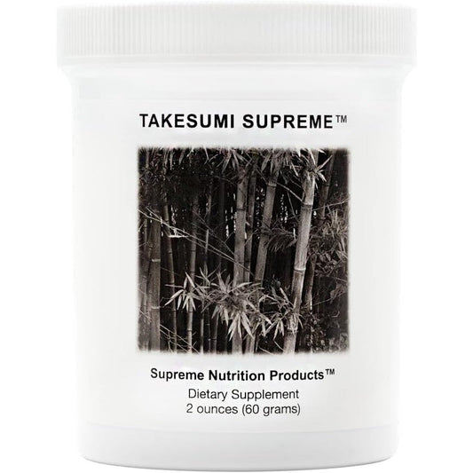 Supreme Nutrition Takesumi Supreme 60 Grams powder front view container showing pure activated bamboo charcoal supplement label