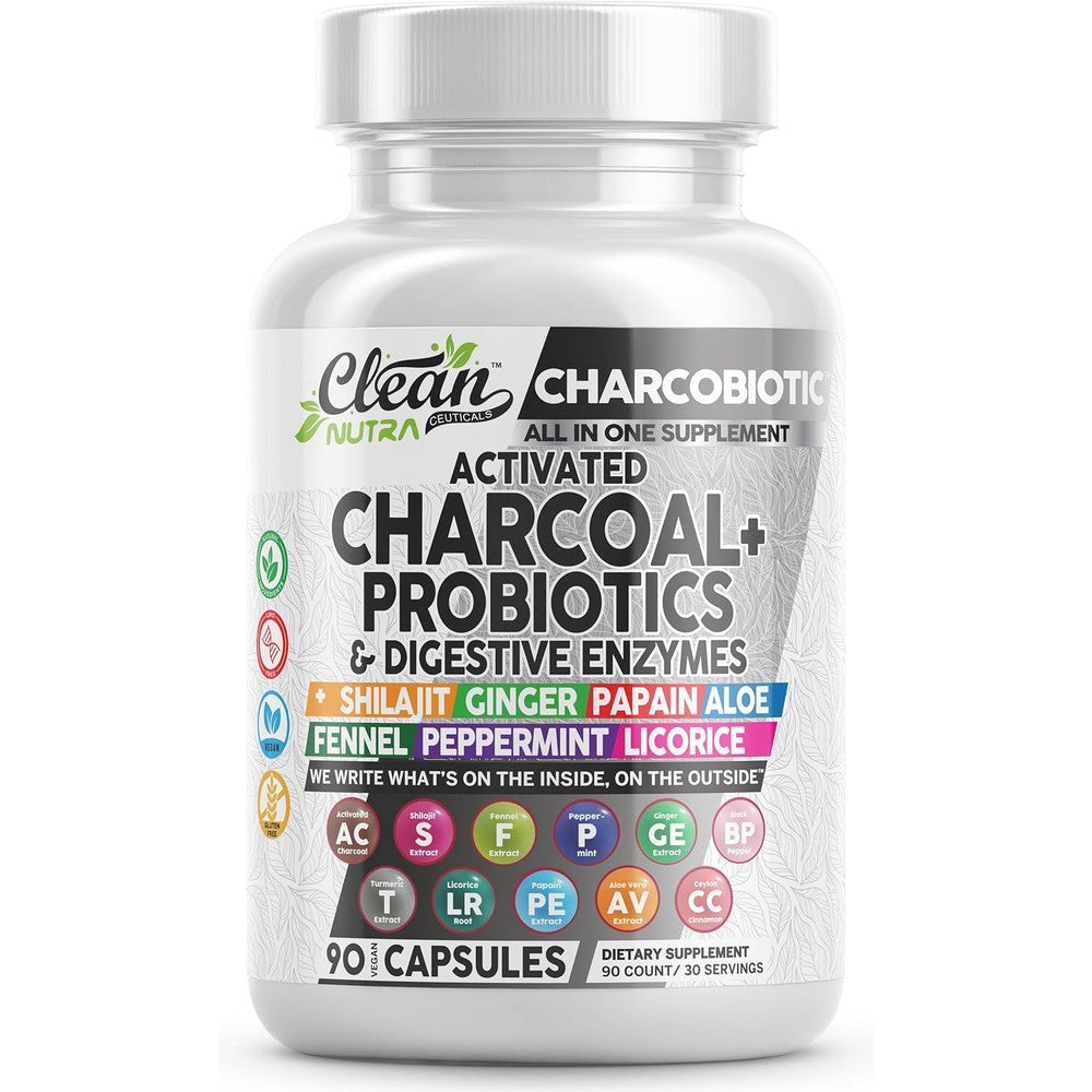 Clean Nutraceuticals Charcobiotic Front Bottle View