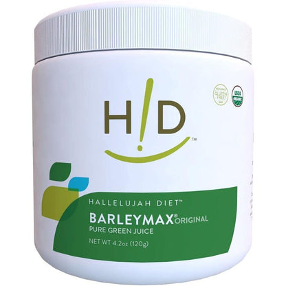 Hallelujah Diet Organic BarleyMax front view bottle