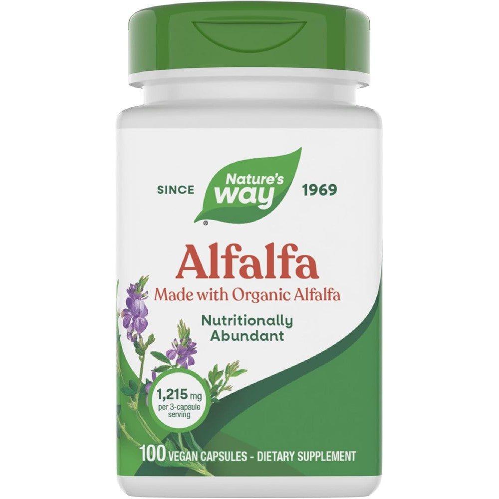 Nature's Way Alfalfa organic supplement bottle front view