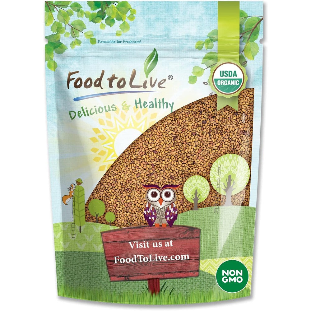 Food To Live organic alfalfa sprouting seeds front packaging view