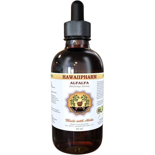Hawaii Pharm Alfalfa Liquid Extract bottle front view herbal supplement