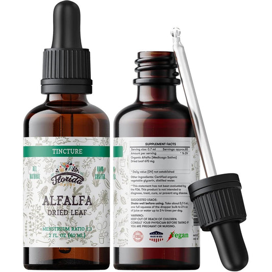 Florida Herbs Organic Alfalfa Tincture extract front view