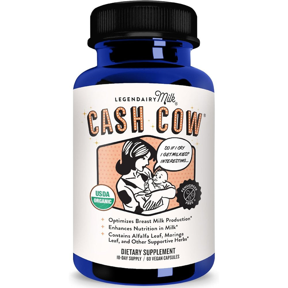 Legendairy Milk Cash Cow lactation supplement bottle front view