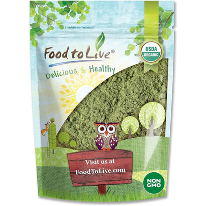 Food To Live Organic Alfalfa Powder front view packaging