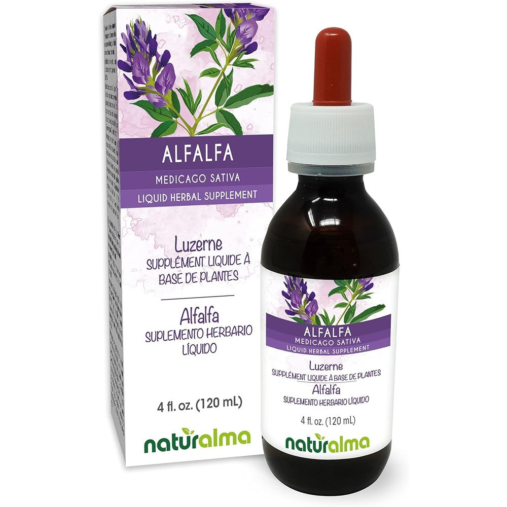 Naturalma Alfalfa Alcohol Free Tincture bottle front view