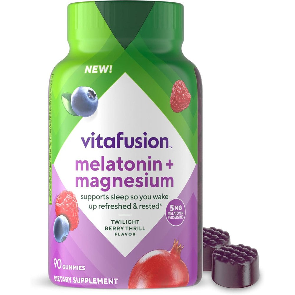 Vitafusion Melatonin and Magnesium Sleep Gummies front view