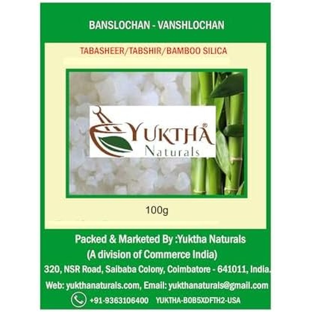 Yuktha Bamboo Silica Vanshlochan Powder 100g front view